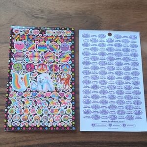 5 Pages Of 90s Lisa Frank Stickers